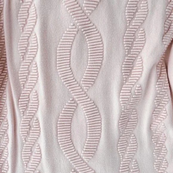 Abercrombie pink argyle / aran knit sweater - Picture 3 of 4